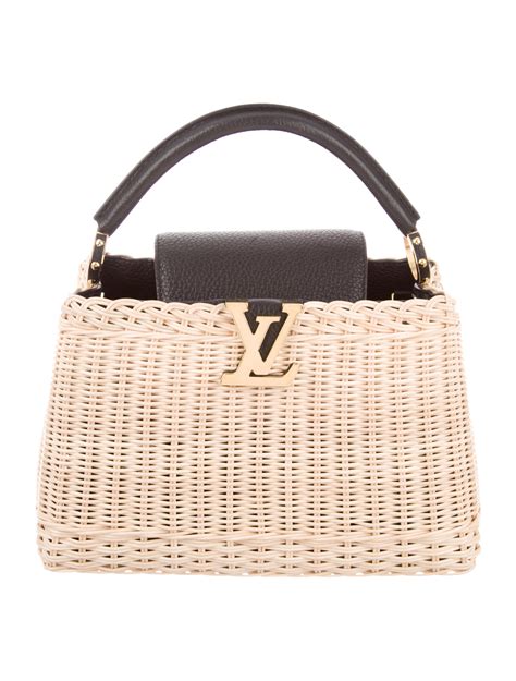 louis vuitton capucines bag review|Louis Vuitton wicker bag.